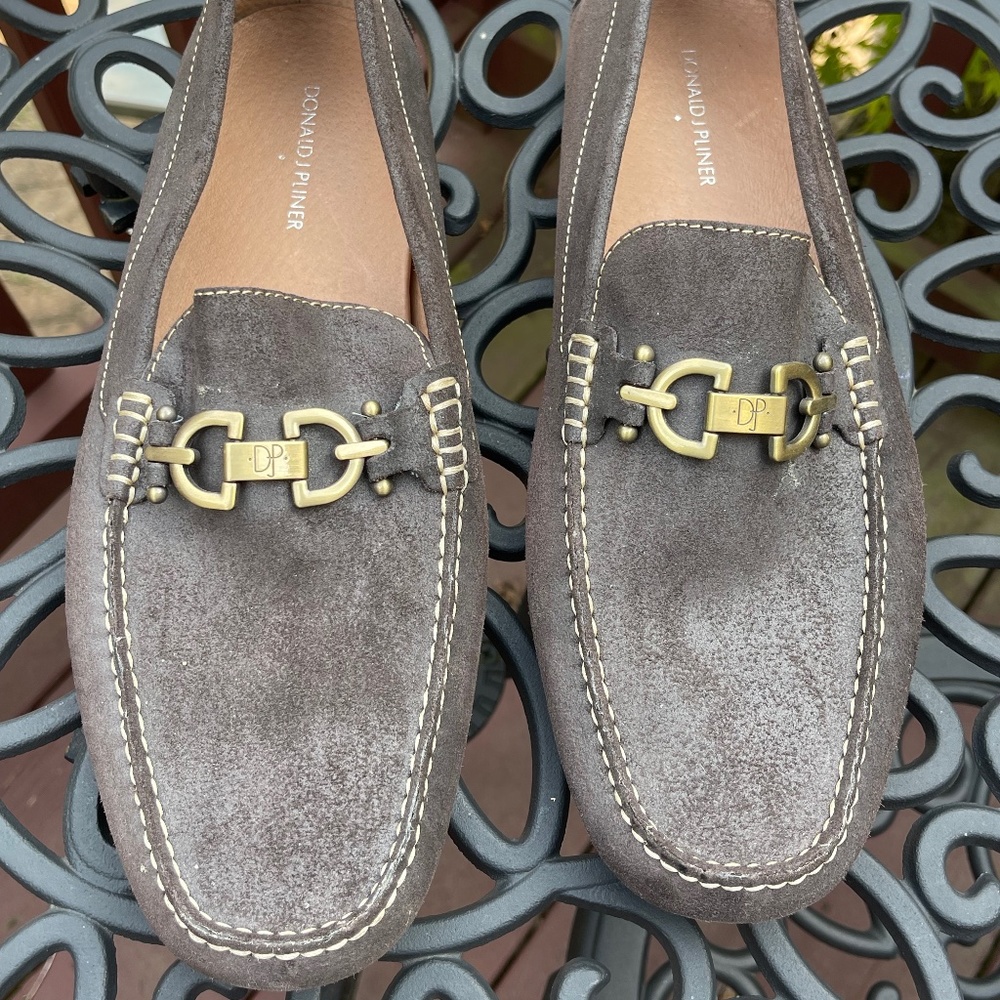 Donald J Pilner Slip-on Leather Driver Loafers Size 12